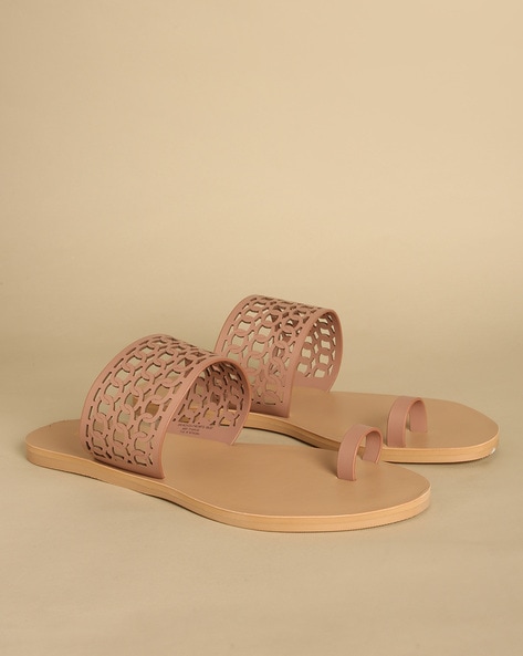 Buy online Pink Synthetic Toe Separator Sandals from flats for Women by  Chere for ₹1259 at 40% off | 2024 Limeroad.com