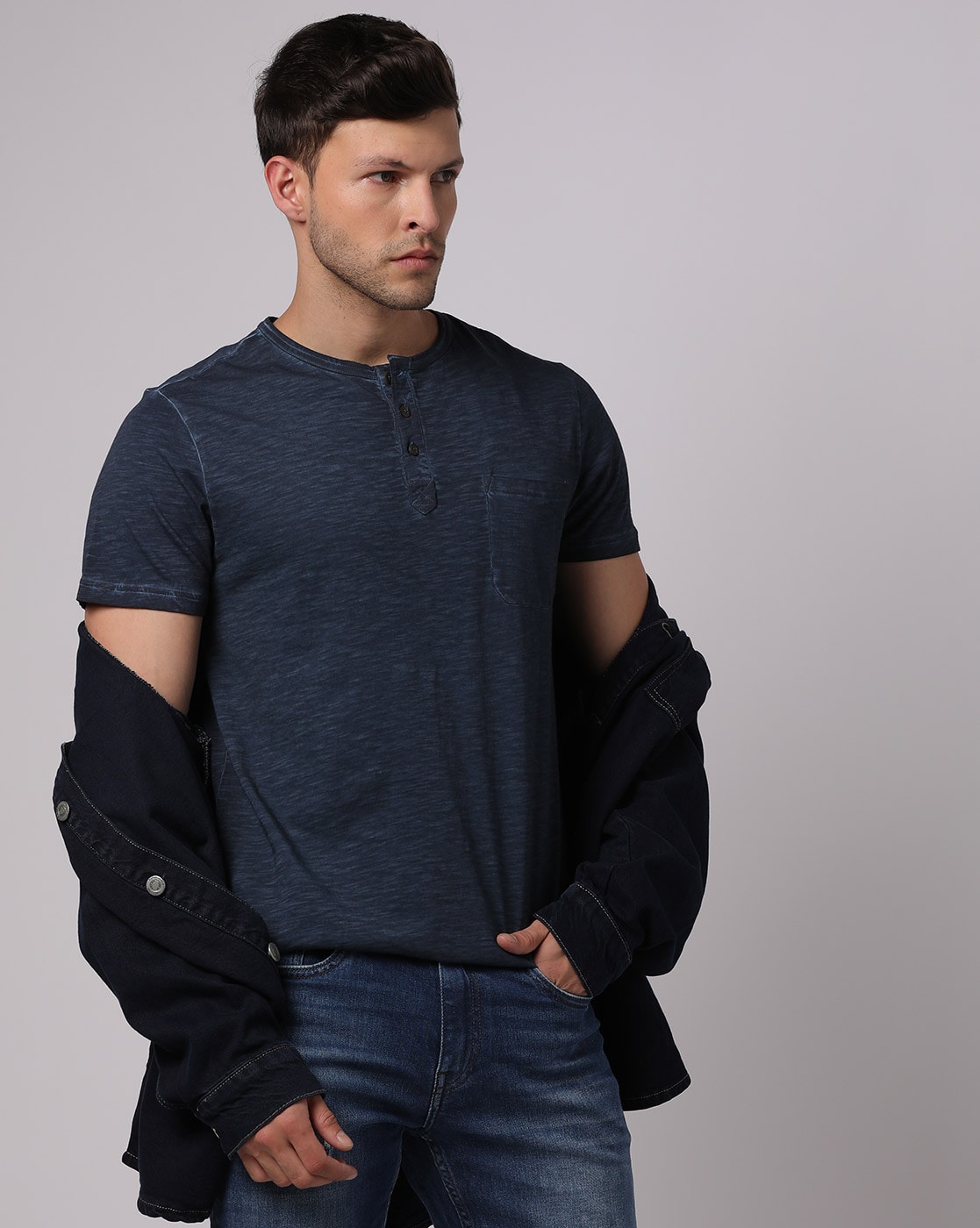 Denim T Shirt in Etah at best price by Hari Om Sports Garments - Justdial