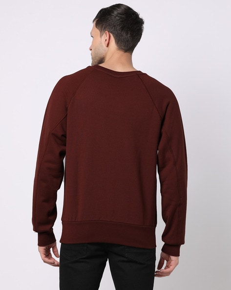 Nike burgundy cheap crew neck