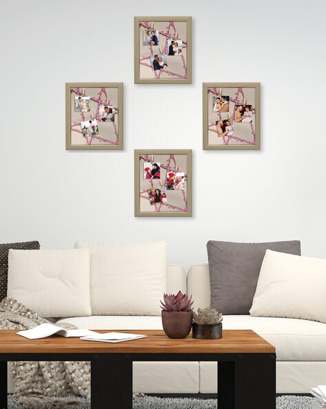 Beige Wooden Frame Set Picture Frames for sale