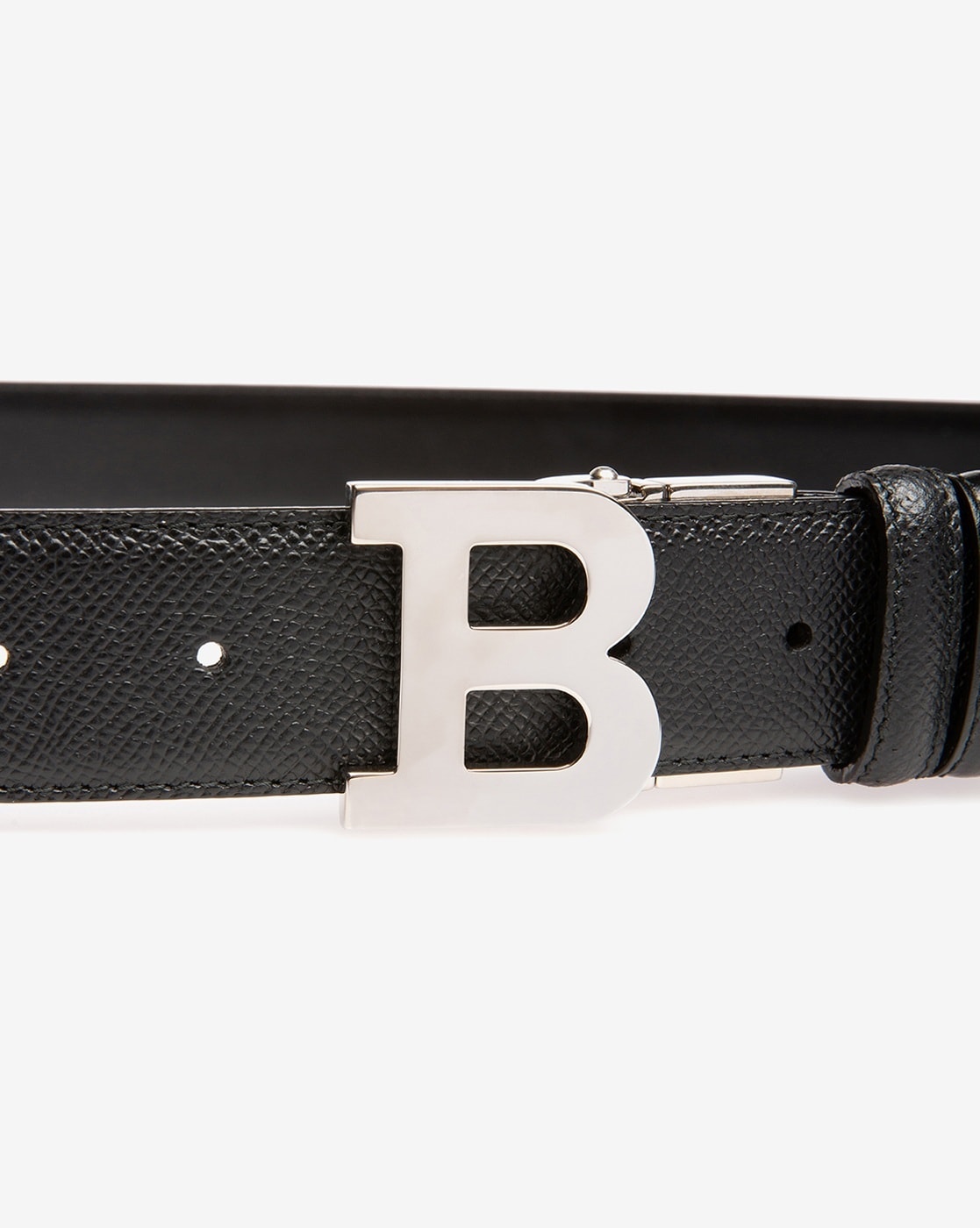 Bally b buckle discount reversible cut-to-size leather belt