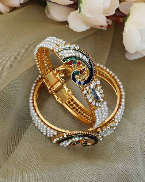 Buy Gold Bracelets & Bangles for Women by Anika's Creation Online | Ajio.com