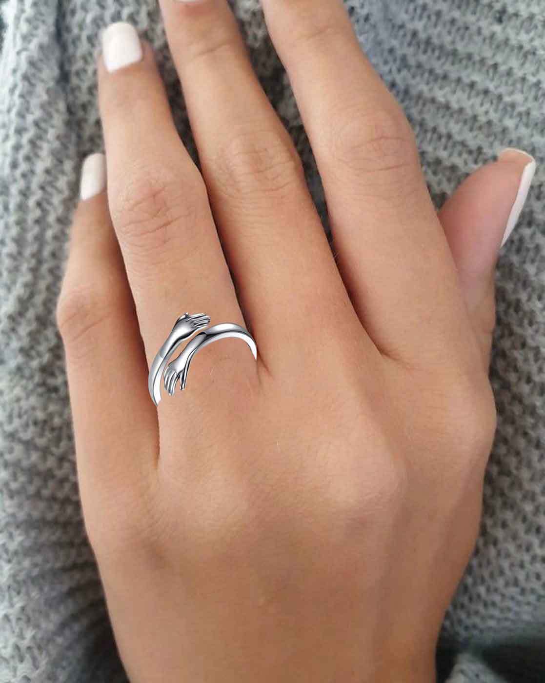 Buy online Silver Metal Hand Ring from Imitation Jewellery for Women by  Vighnaharta for ₹189 at 67% off | 2024 Limeroad.com