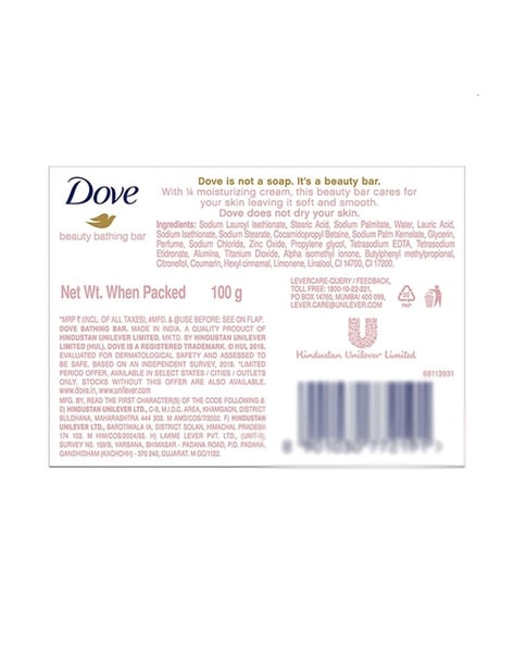 Dove soap store bar ingredients