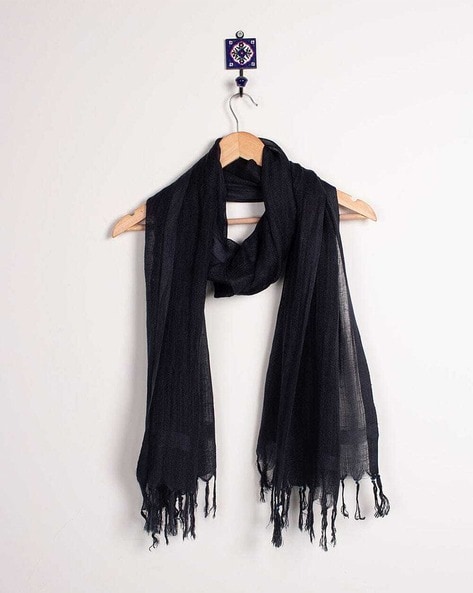 Cotton Scarf with Tassels Price in India