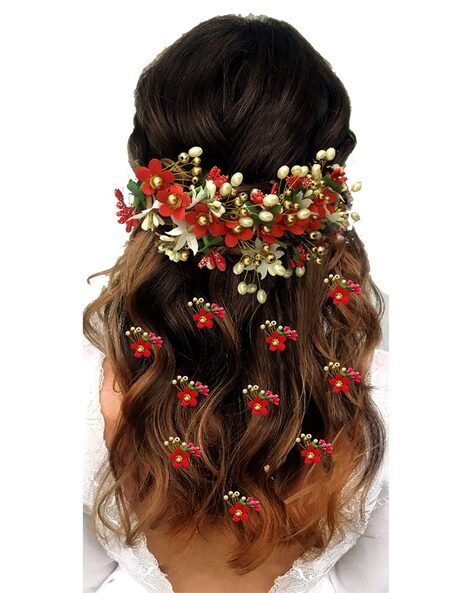 Bridal Flower Hair Clips (A Pair) – Sissily Designs
