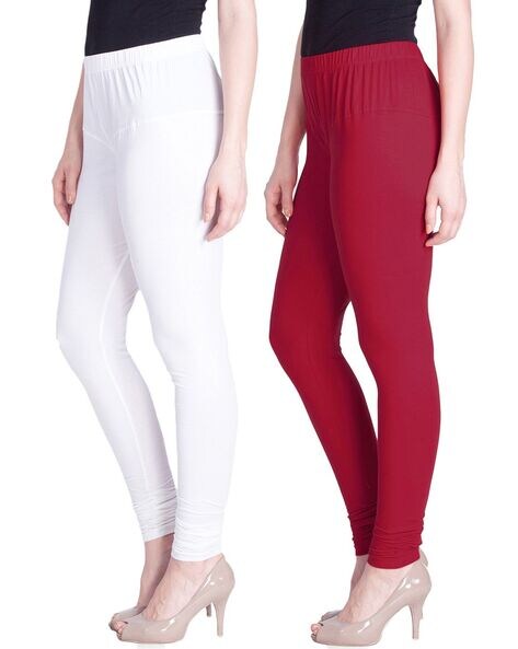 Buy Lyra Ethnic Wear Legging (Red, Black, Orange,  Solid)-LYRA_AL_11_02_17_FS_3PC Online In India At Discounted Prices