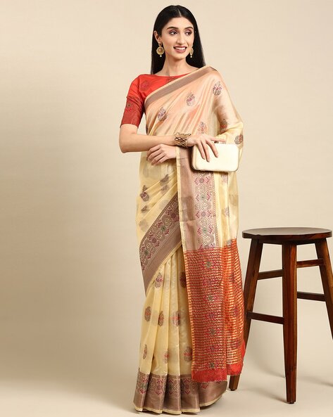 Buy Grey Sarees for Women by Saree mall Online | Ajio.com