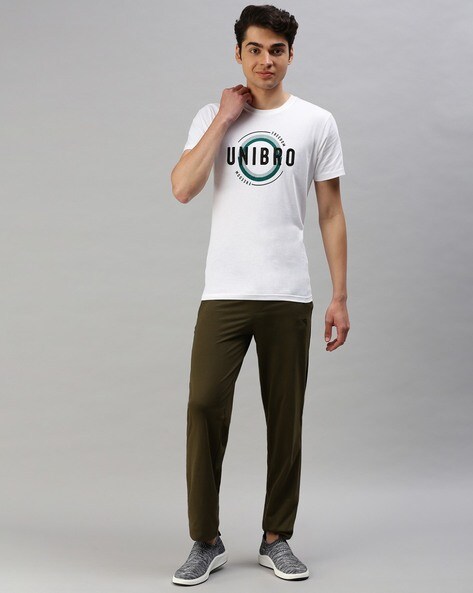 RAMRAJ COTTONUNIBRO Mens Cotton GreenOlive Green Printed Tshirt   Trackpant Pack of 1  Amazonin Clothing  Accessories
