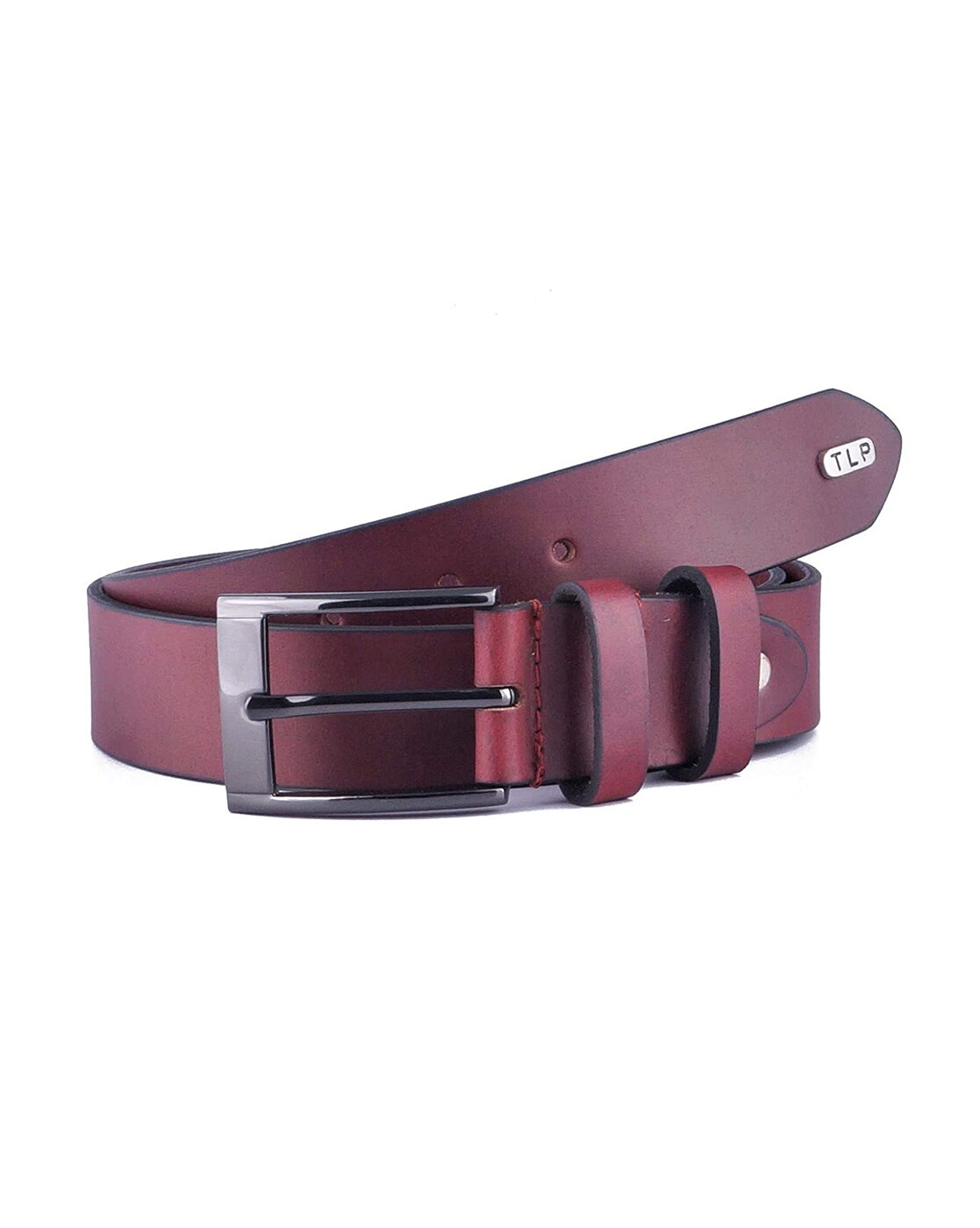 Maroon Belt Strap with Buckle – Double R Brand - Dallas