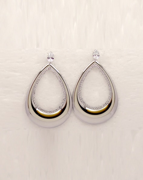 Silver Earrings - Drop Earrings - Minimalist Silver Drop Earrings - Lulus