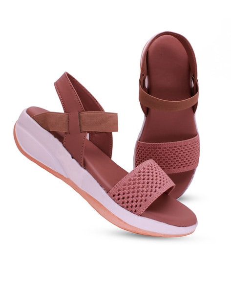 Buy Pink Flat Sandals for Women by DIGNI Online Ajio