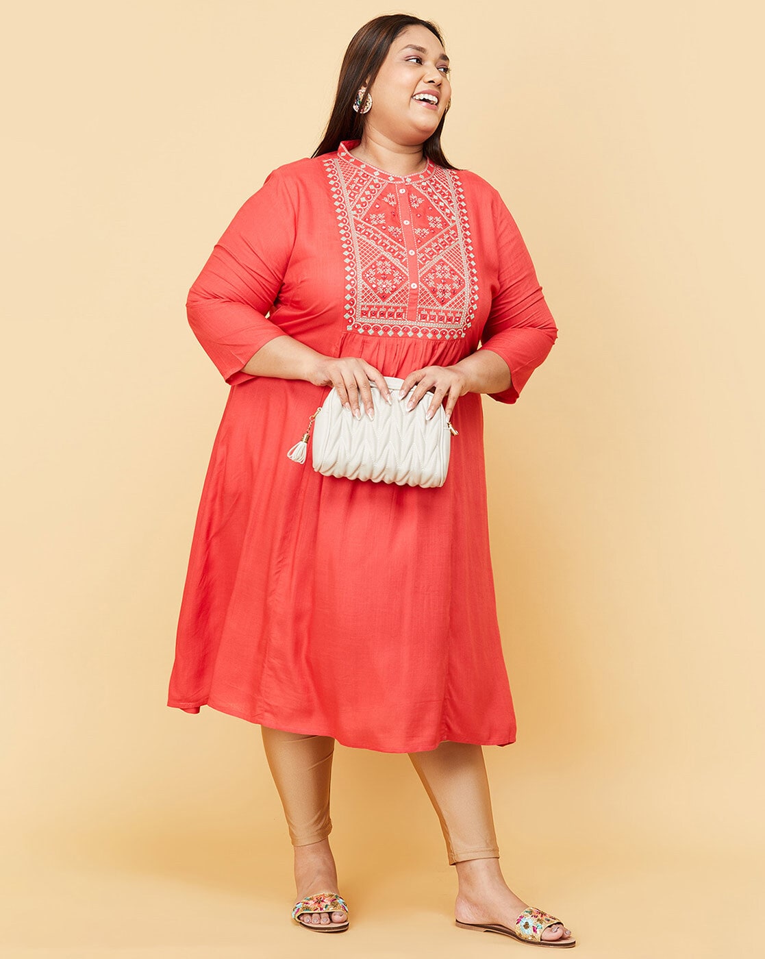 ajio plus size kurtis