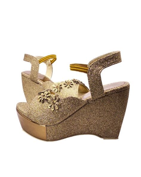 Buy Copper Heeled Sandals for Women by DIGNI Online