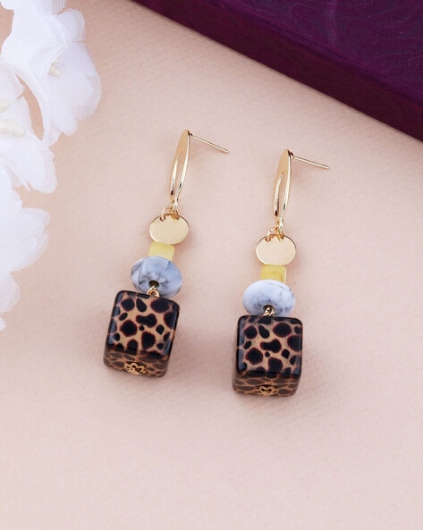 Buy Elegant Party Wear One Gram Gold Leaf Dangle Earrings Design for Girls