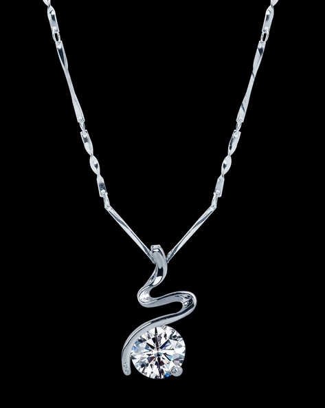 Shop 14K White Gold 1.00 Carat Diamond Heart Necklace | Carbon & Hyde