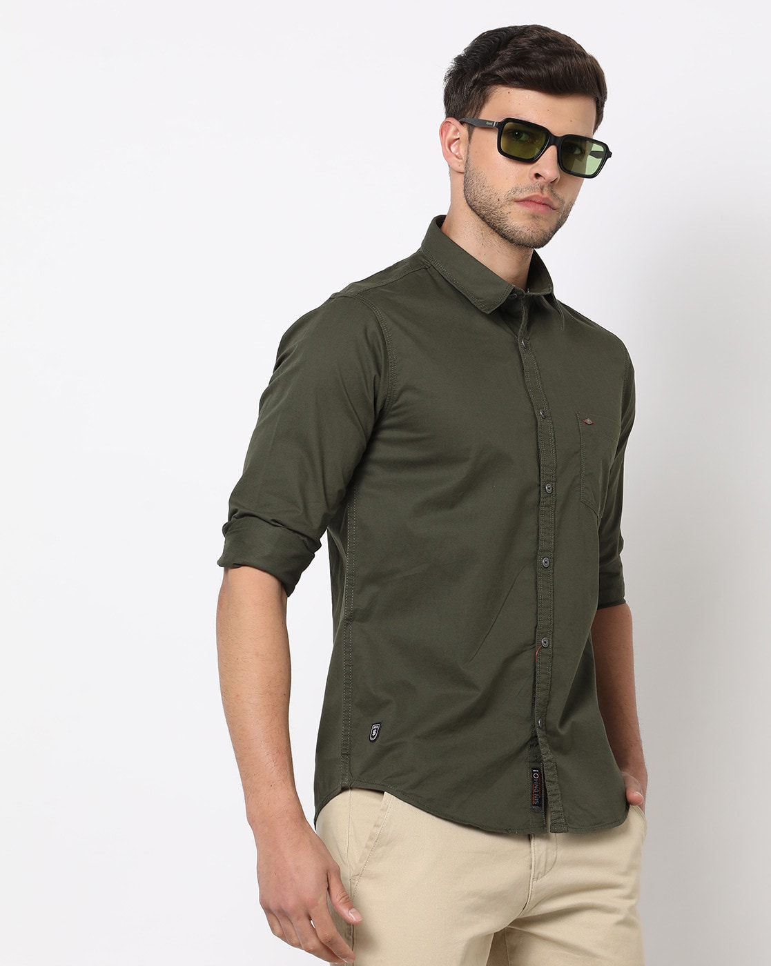 Olive on sale green shirts