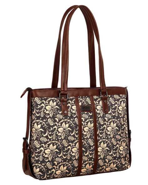 Buy ZEBCO BAGS Floral Chinelle Office Bag Wi Online | Ajio.com
