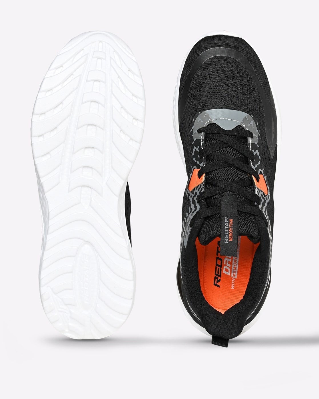 red tape colourblock lace up sports shoes