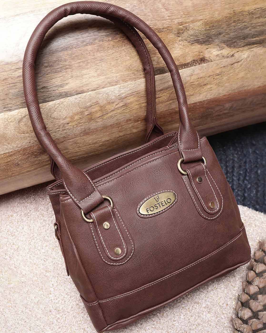 Buy perfect leather Women Tan Handbag Tan Online @ Best Price in India |  Flipkart.com
