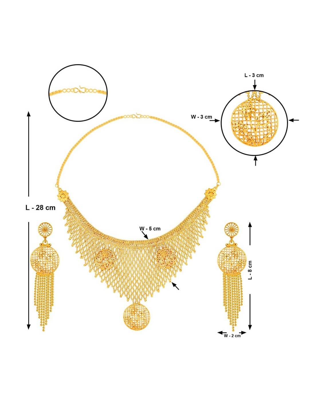 Khimji Gold Earrings Khimji Necklace Design Lalchand Jewellers