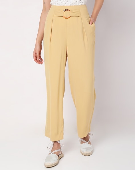 100% linen straight trousers - Woman | Mango India