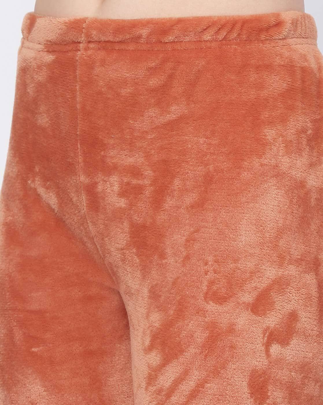 Burnt Orange Velvet Pants