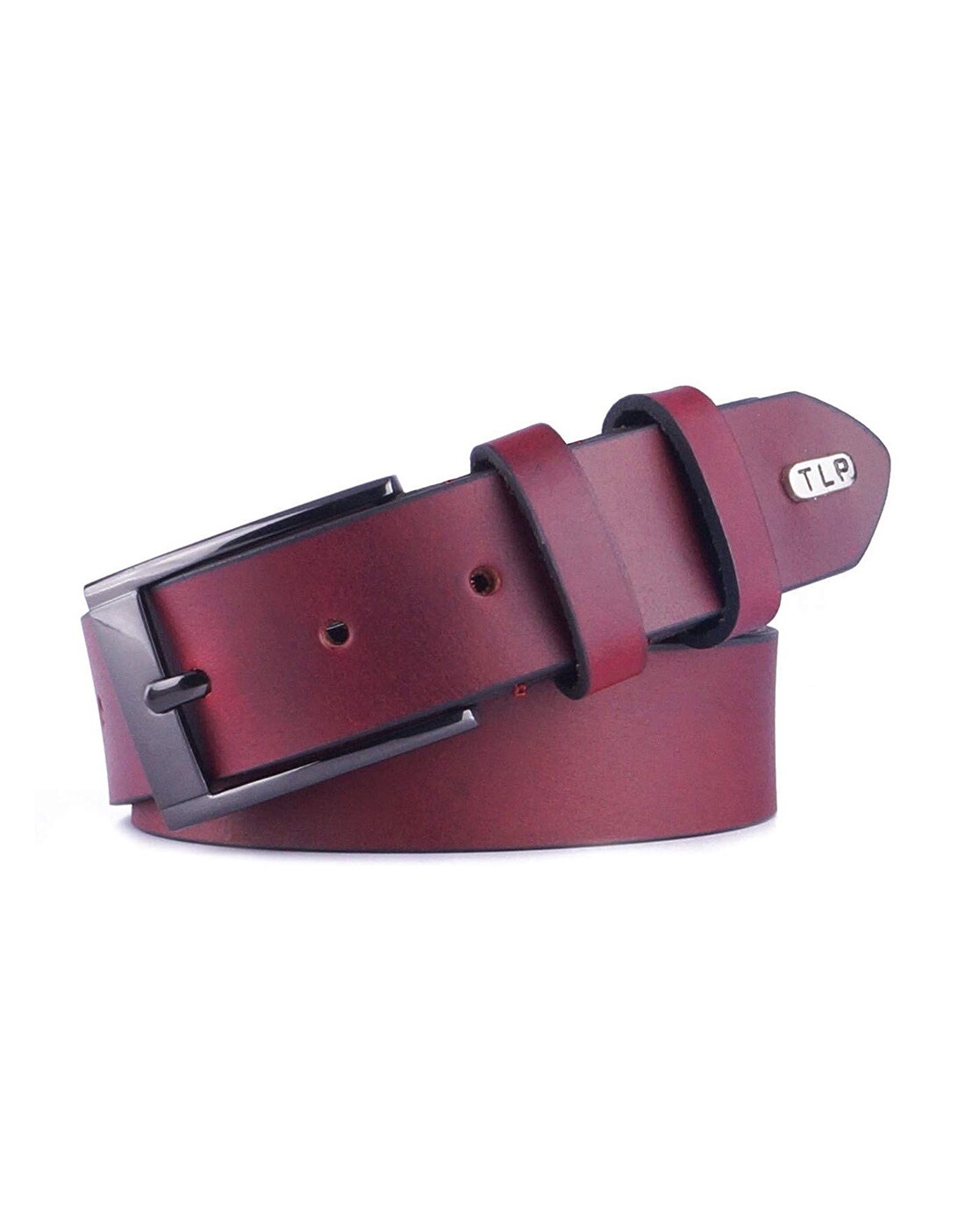 Maroon Belt Strap with Buckle – Double R Brand - Dallas