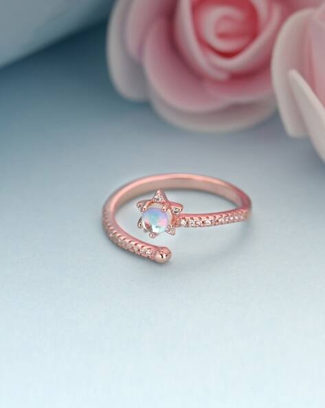 Giva 925 Sterling Silver Rose Gold-Plated Ring