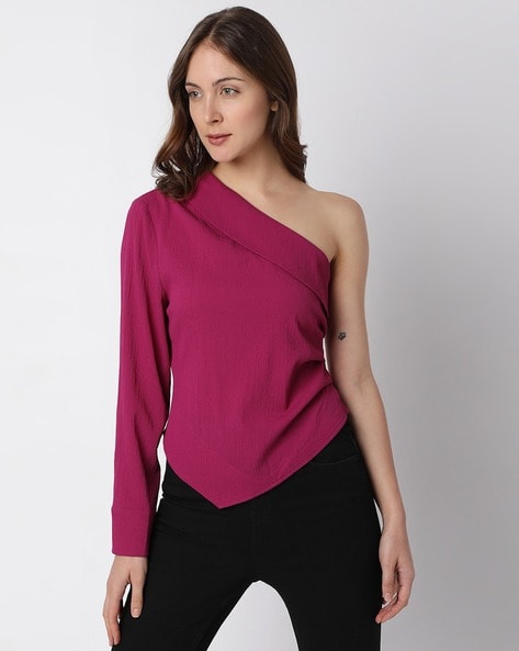 Vero Moda Slim Fit One-Shoulder Top