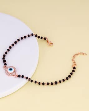 giva Sterling Silver Beaded Mangalsutra Link Bracelet-picture-16
