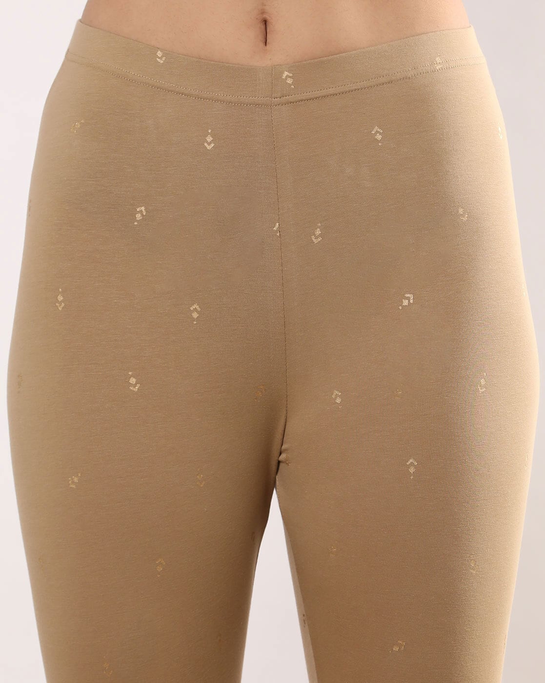 Buy Go Colors Light Gold Shimmer Leggings online