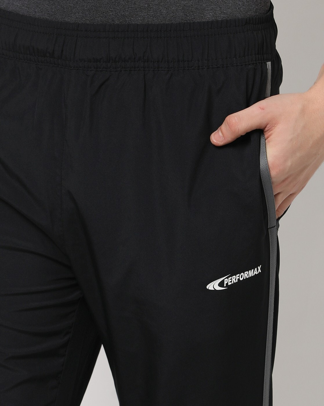 Buy Jet Black Track Pants for Men by PERFORMAX Online