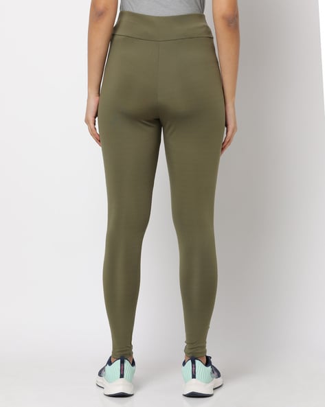 Buy Olive Green Leggings for Women by PERFORMAX Online