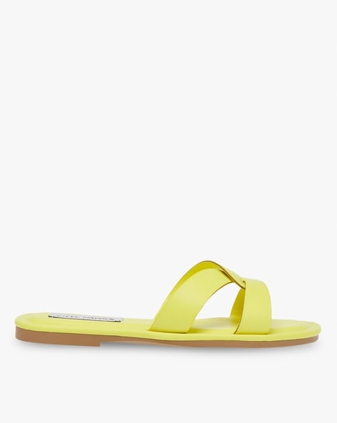 Yellow steve madden discount sandals