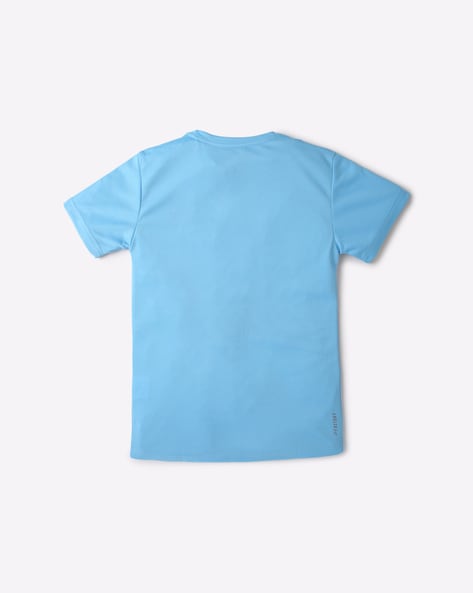 Performax Printed Crew-Neck T-Shirt For Boys (Lavender, 15-16Y)