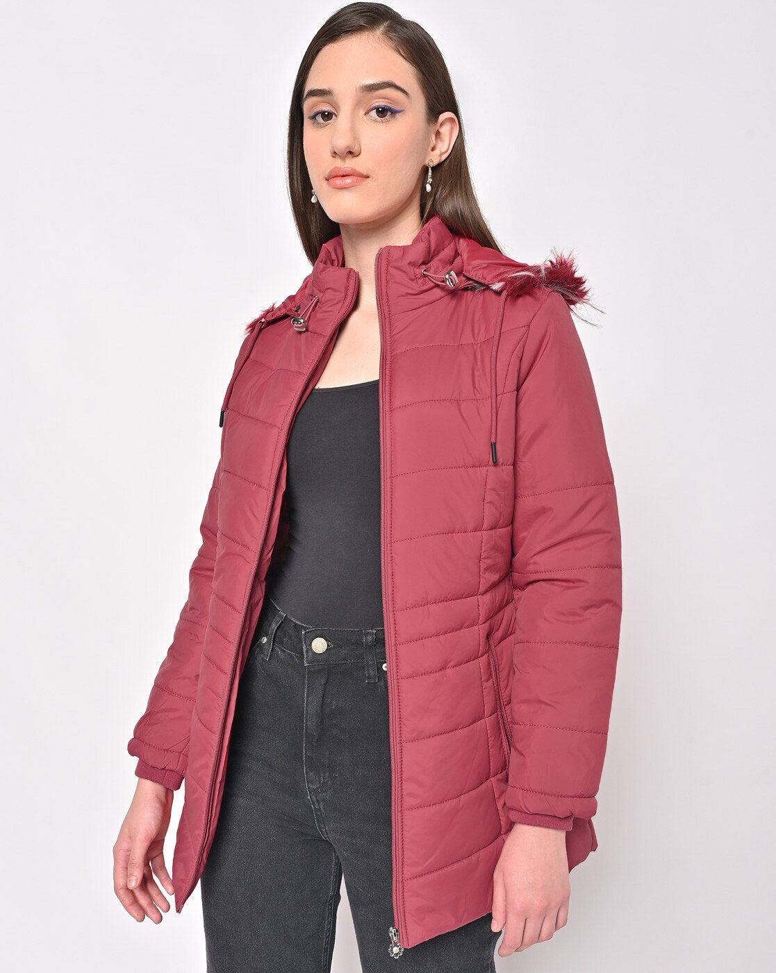 Buy FORT COLLINS WOMENS KHAKI CASUAL JACKET WITH HODDIE Online at Best  Prices in India - JioMart.