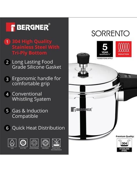 Bergner stainless discount steel pressure cooker