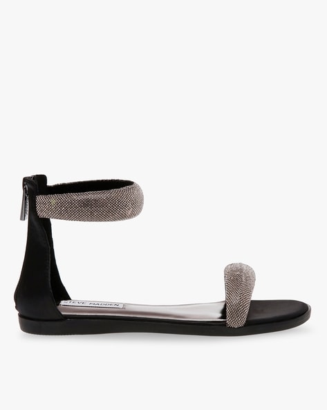 FELICITY Zip Up Croc Textured Sandals – Abobashop