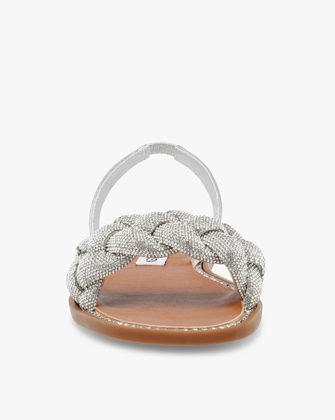 Alexander Wang Anya Crystal Flat Slide Sandal - India | Ubuy