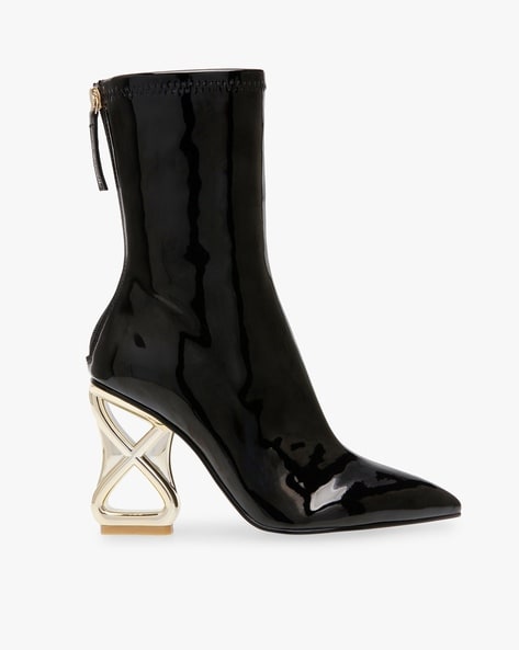 Steve madden on sale patent leather boots