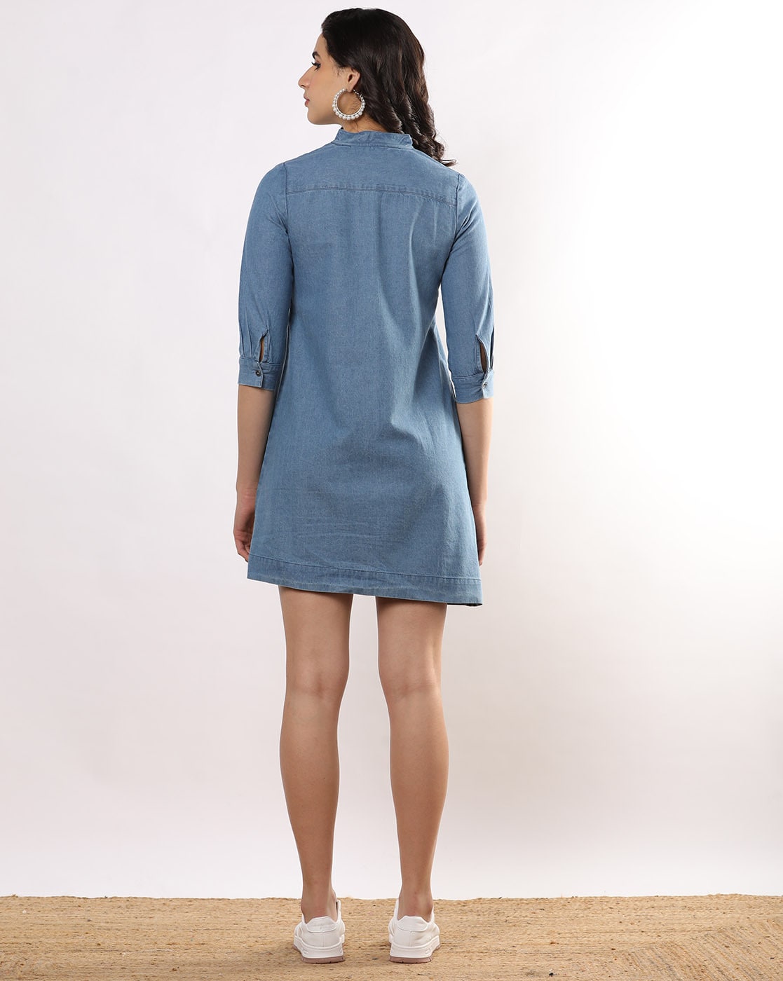 Buy Lipsy Blue Midi Denim Shirt Dress With Belt (Set of 2) online