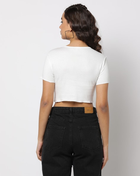 Buy White Tops for Women by Fyre Rose Online