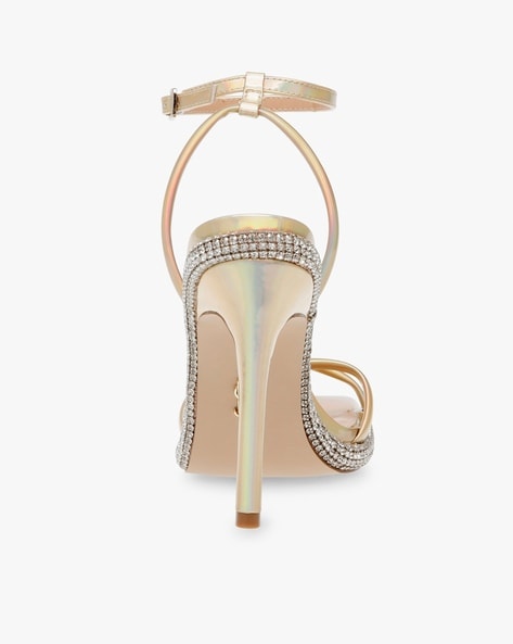 Gold iridescent sale heels