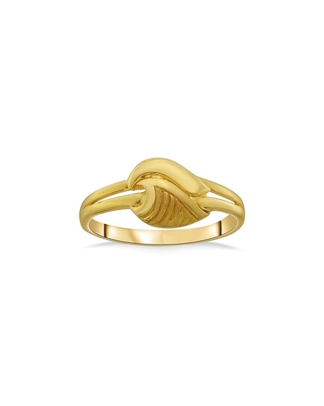 Buy 22Kt Plain Gold Growing Leaf Design Ladies Ring 97VM1251 Online from  Vaibhav Jewellers