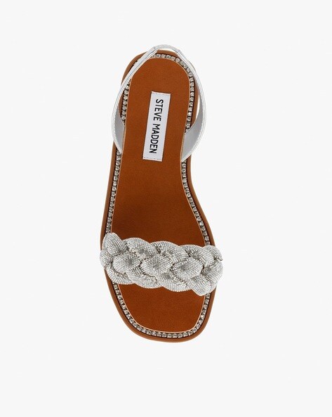 Crystal Detail Flat Sandals – Maryon's