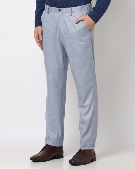Buy Blue Trousers & Pants for Men by NETPLAY Online