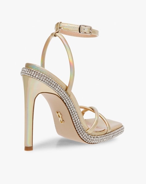 Iridescent sandal online heels