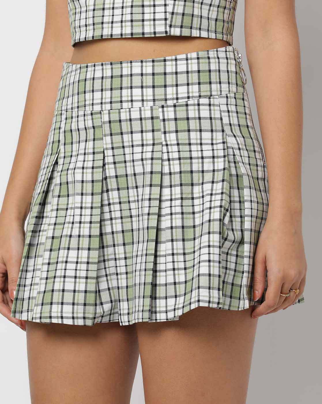 Buy Green White Skirts for Women by Fyre Rose Online Ajio