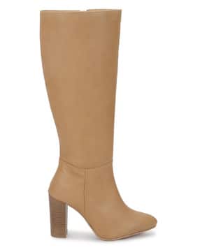 Zip-Closure Knee-Length Boots